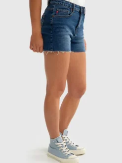 BIG STAR Szorty jeansowe SHAINA Granatowy Skinny Fit