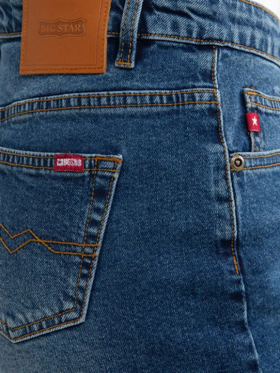 BIG STAR Szorty jeansowe SHAINA Granatowy Skinny Fit