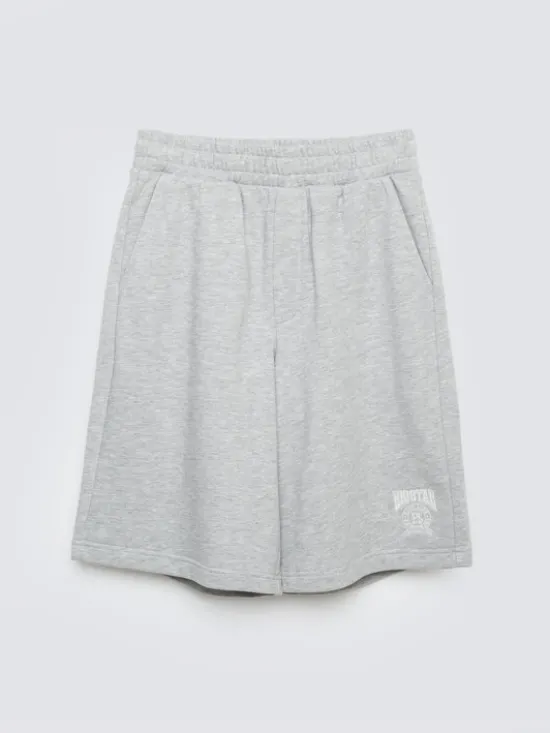 BIG STAR Szorty materiałowe ANIDA Szary Comfort Fit