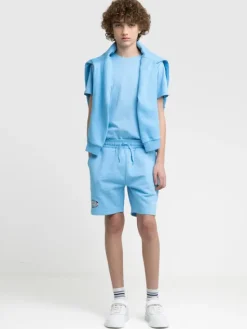 BIG STAR Szorty materiałowe LIANER Niebieski Basic Fit