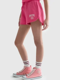 BIG STAR Szorty materiałowe SZORTENCJA Różowy Basic Fit