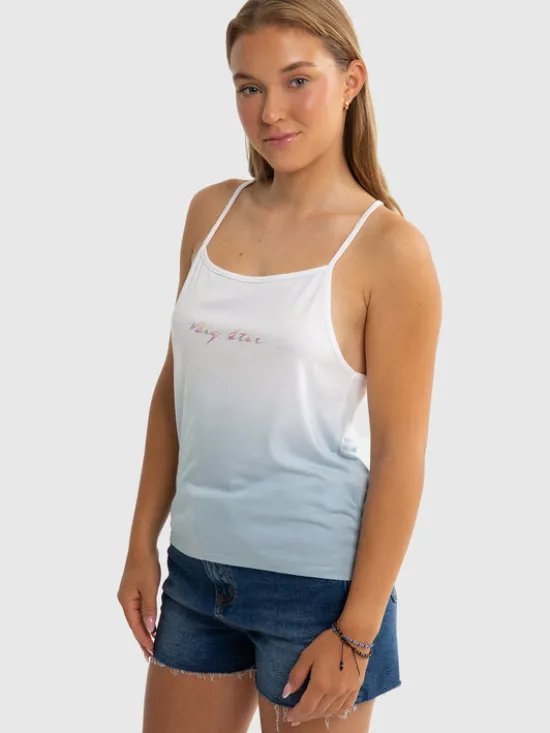 BIG STAR Tank top ROZALIA Niebieski Basic Fit