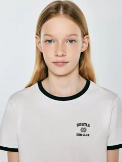 BIG STAR T-Shirt LILLIA Biały Basic Fit
