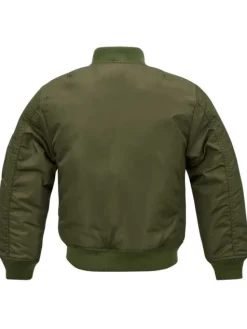 Brandit Kurtka bomber 6015.1.134-140 Zielony Regular Fit