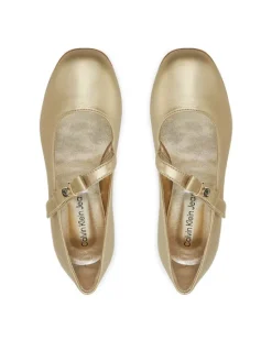 Calvin Klein Jeans Baleriny Ballerina V4A3-83042-1322 S Złoty
