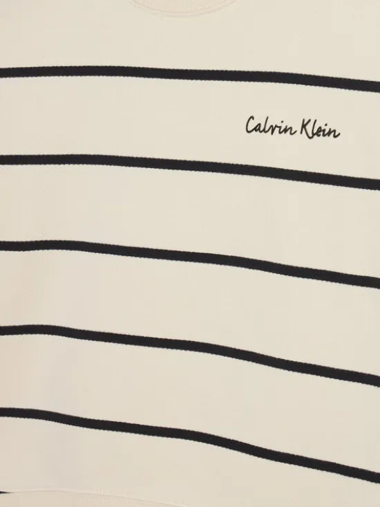 Calvin Klein Jeans Bluza IG0IG02751 Biały Boxy Fit