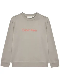 Calvin Klein Jeans Bluza Inst Logo IU0IU00680 D Szary Regular Fit