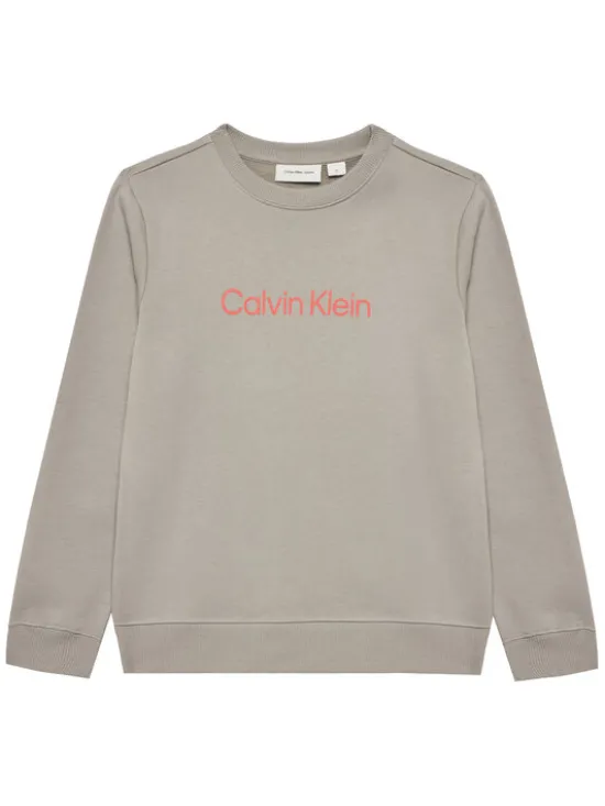 Calvin Klein Jeans Bluza Inst Logo IU0IU00680 D Szary Regular Fit
