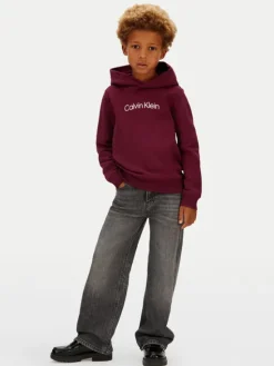 Calvin Klein Jeans Bluza IU0IU00679 Fioletowy Regular Fit