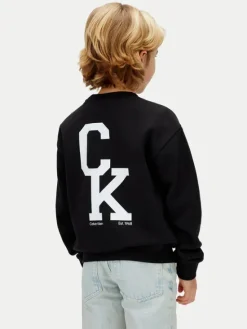 Calvin Klein Jeans Bluza LVCKSJB07B Czarny Relaxed Fit