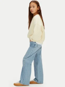 Calvin Klein Jeans Bluza LVCKSJB25G Beżowy Relaxed Fit