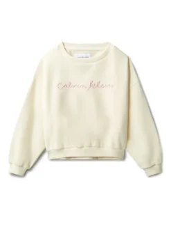 Calvin Klein Jeans Bluza LVCKSJB25G Beżowy Relaxed Fit