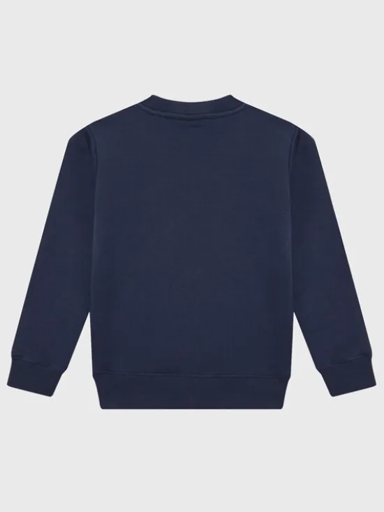 Calvin Klein Jeans Bluza Monogram Logo IU0IU00265 Granatowy Regular Fit
