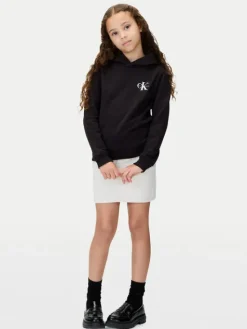 Calvin Klein Jeans Bluza Small Monogram IU0IU00712 Czarny Regular Fit