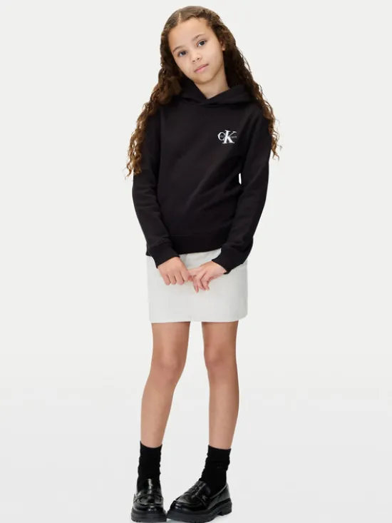 Calvin Klein Jeans Bluza Small Monogram IU0IU00712 Czarny Regular Fit