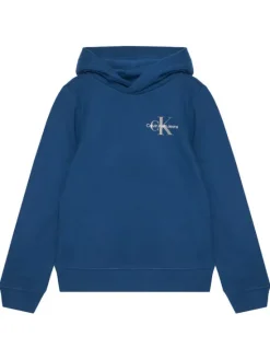 Calvin Klein Jeans Bluza Small Monogram IU0IU00266 D Niebieski Regular Fit