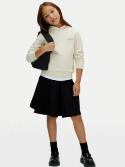 Calvin Klein Jeans Bluza Small Monogram IU0IU00712 Beżowy Regular Fit