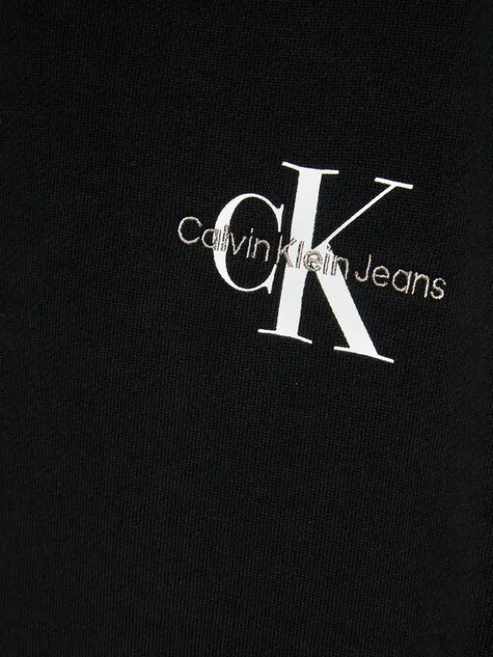 Calvin Klein Jeans Bluza Small Monogram IU0IU00266 Czarny Regular Fit