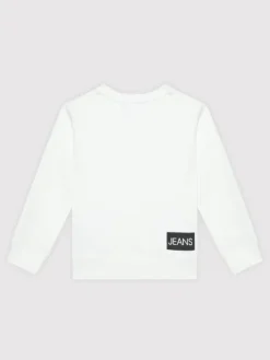 Calvin Klein Jeans Bluza Unisex Institutional Logo IU0IU00162 Biały Regular Fit