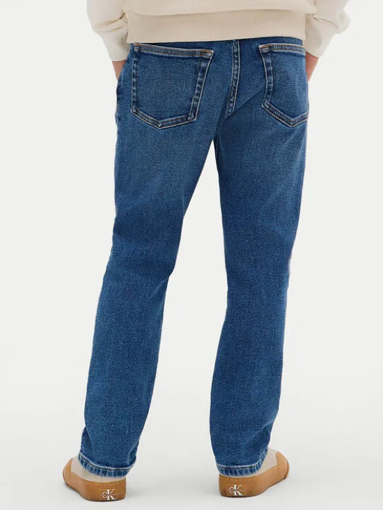 Calvin Klein Jeans Jeansy Dad IB0IB02540 D Niebieski Loose Fit