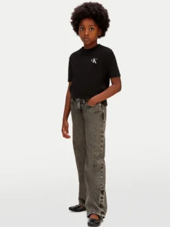 Calvin Klein Jeans Jeansy IG0IG03055 Szary Wide Leg