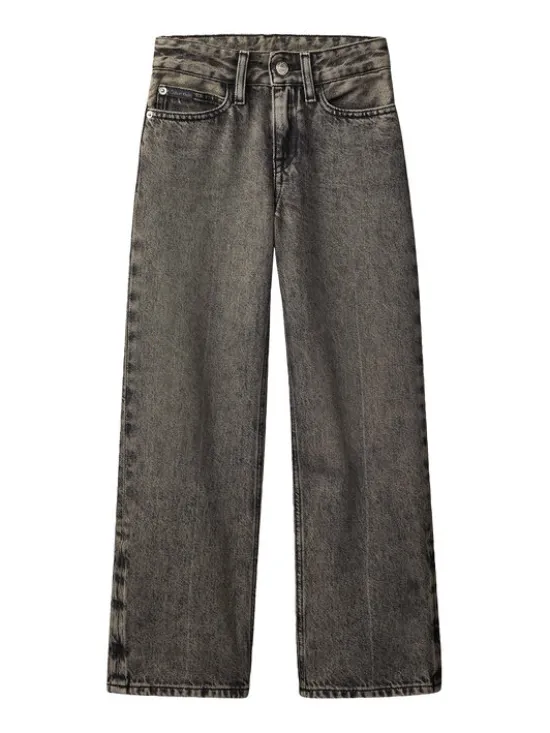 Calvin Klein Jeans Jeansy IG0IG03055 Szary Wide Leg