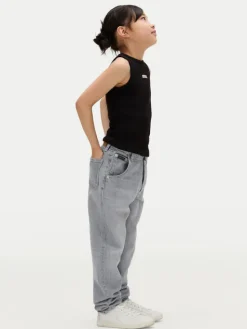 Calvin Klein Jeans Jeansy IG0IG02607 M Granatowy Wide Leg
