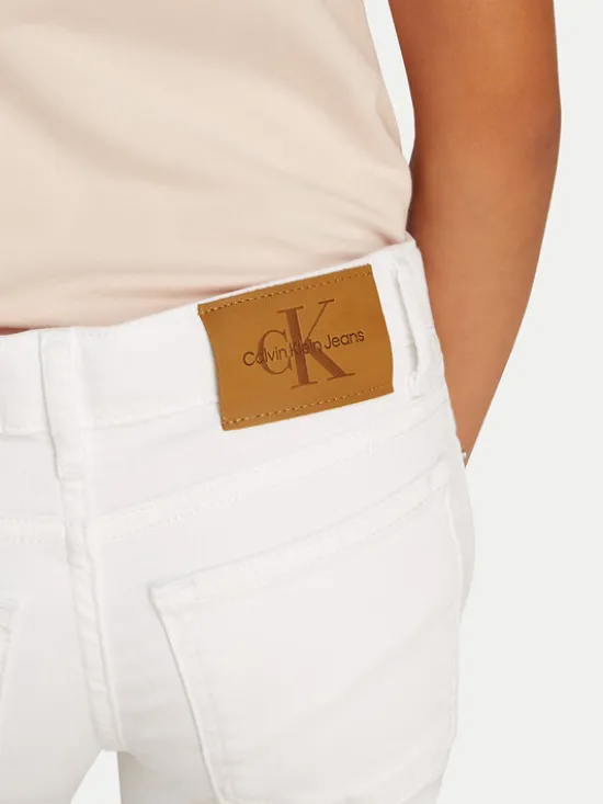 Calvin Klein Jeans Jeansy IG0IG02840 Biały Flare Fit