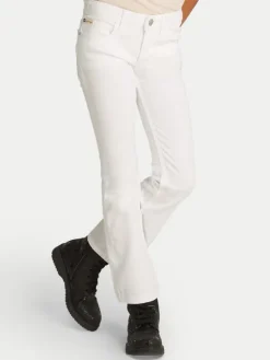 Calvin Klein Jeans Jeansy IG0IG02840 Biały Flare Fit