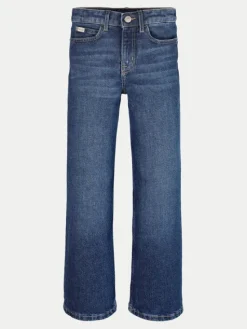Calvin Klein Jeans Jeansy IG0IG02710 Granatowy Wide Leg
