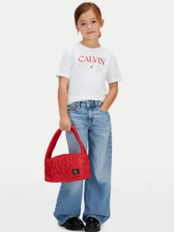 Calvin Klein Jeans Jeansy IG0IG03053 Niebieski Wide Leg