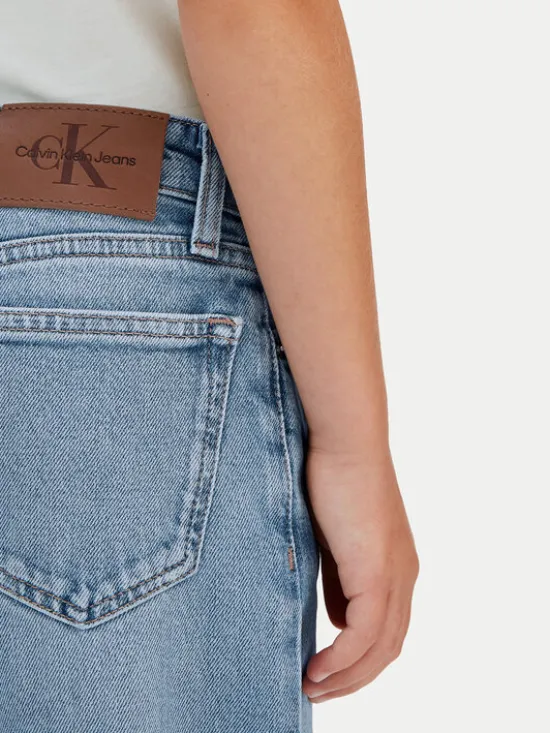 Calvin Klein Jeans Jeansy IG0IG03053 Niebieski Wide Leg