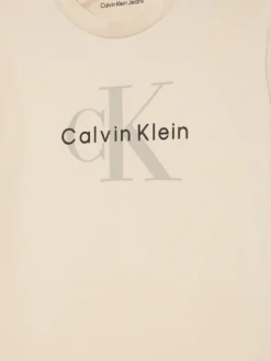 Calvin Klein Jeans Komplet bluza, bluzka i spodnie Monogram IN0IN00336 Beżowy Regular Fit