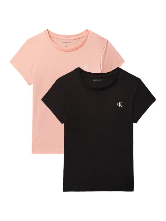 Calvin Klein Jeans Komplet t-shirtów LVCKSJA50G Czarny Regular Fit