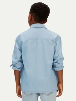 Calvin Klein Jeans Koszula jeansowa LVCKSJB30B Niebieski Regular Fit