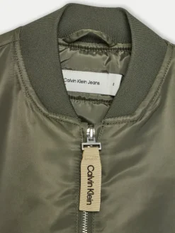 Calvin Klein Jeans Kurtka bomber IG0IG02679 Zielony Regular Fit