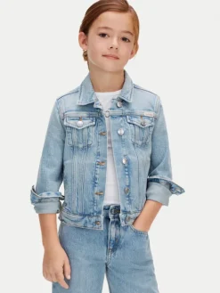Calvin Klein Jeans Kurtka jeansowa LVCKSJD00G Niebieski Regular Fit