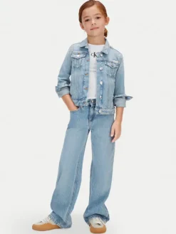 Calvin Klein Jeans Kurtka jeansowa LVCKSJD00G Niebieski Regular Fit
