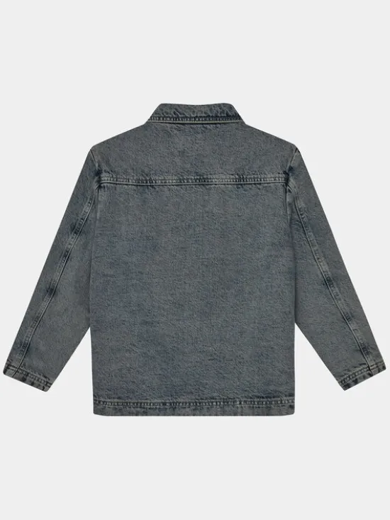 Calvin Klein Jeans Kurtka jeansowa Skater IU0IU00537 Niebieski Relaxed Fit