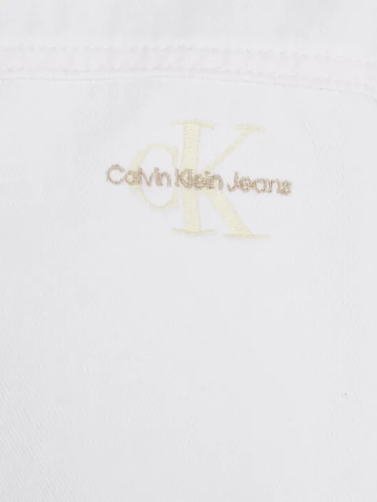 Calvin Klein Jeans Kurtka jeansowa IG0IG02390 Biały Regular Fit