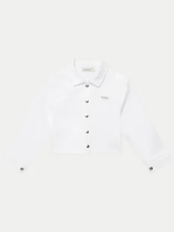 Calvin Klein Jeans Kurtka jeansowa IG0IG02844 Biały Relaxed Fit