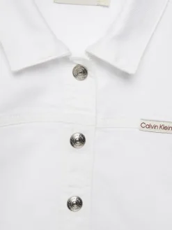 Calvin Klein Jeans Kurtka jeansowa IG0IG02844 Biały Relaxed Fit