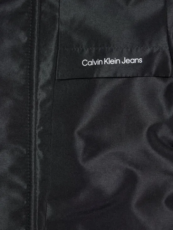 Calvin Klein Jeans Kurtka przejściowa Back To School IB0IB01274 Czarny Regular Fit