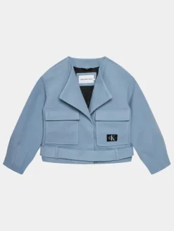 Calvin Klein Jeans Kurtka przejściowa IG0IG02334 Niebieski Relaxed Fit