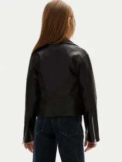Calvin Klein Jeans Kurtka z imitacji skóry IG0IG02982 D Czarny Regular Fit