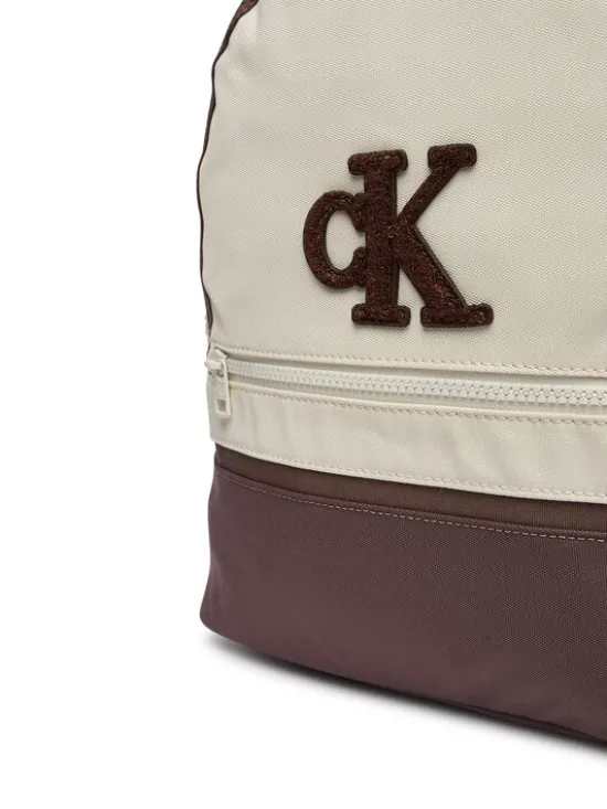Calvin Klein Jeans Plecak Colour Block Backpack IU0IU00758 Beżowy