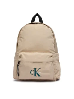 Calvin Klein Jeans Plecak Solid Monologo Backpack IU0IU00731 Beżowy