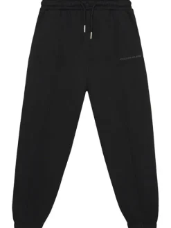 Calvin Klein Jeans Spodnie dresowe Pintuck IB0IB02605 Czarny Relaxed Fit