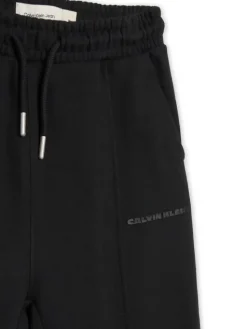 Calvin Klein Jeans Spodnie dresowe Pintuck IB0IB02605 Czarny Relaxed Fit
