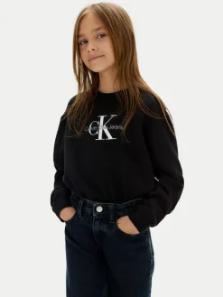 Calvin Klein Jeans Sweter Monologo IG0IG02830 M Czarny Regular Fit